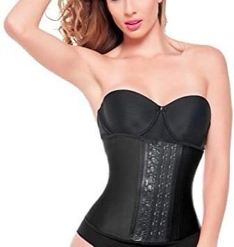 Corset latex court 3 crans